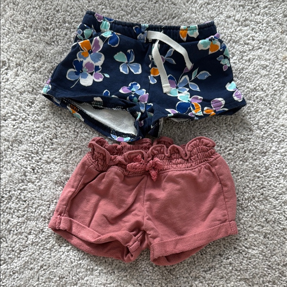 Floral and Pink Kids Shorts